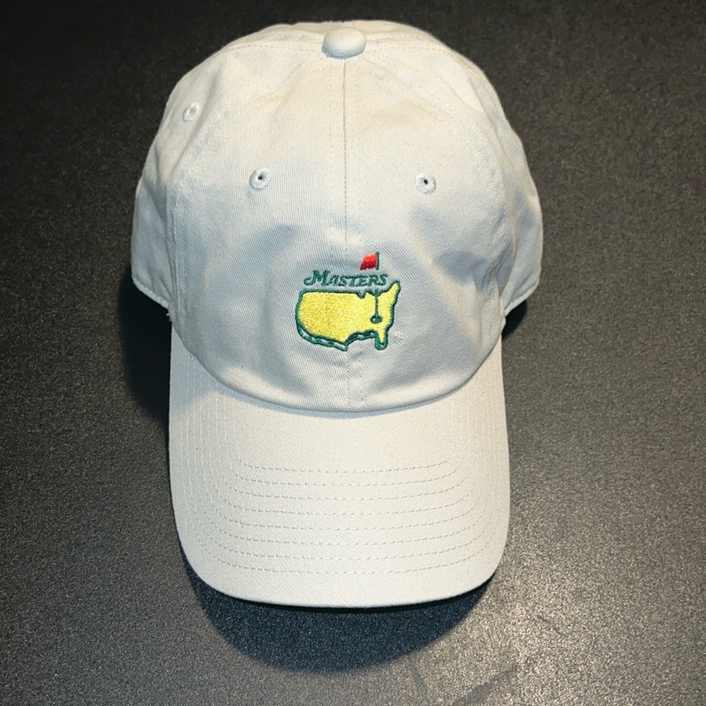Masters Hat (relaxed fit dad hat) made by American Needle Khaki EUC clean hat